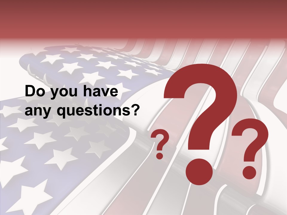 America White American PowerPoint Template