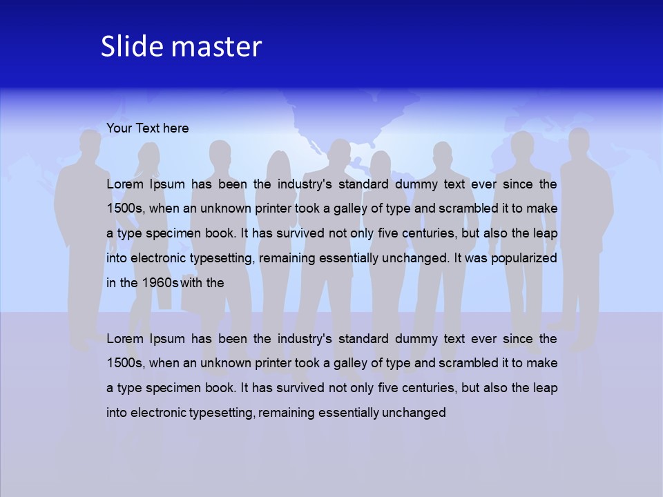 Crowd Tie Dress PowerPoint Template