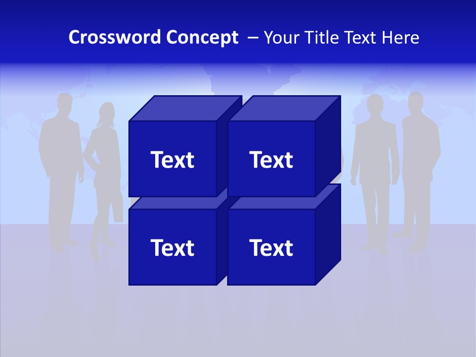 Crowd Tie Dress PowerPoint Template