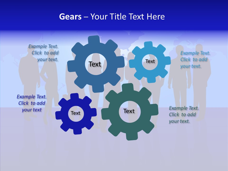 Crowd Tie Dress PowerPoint Template