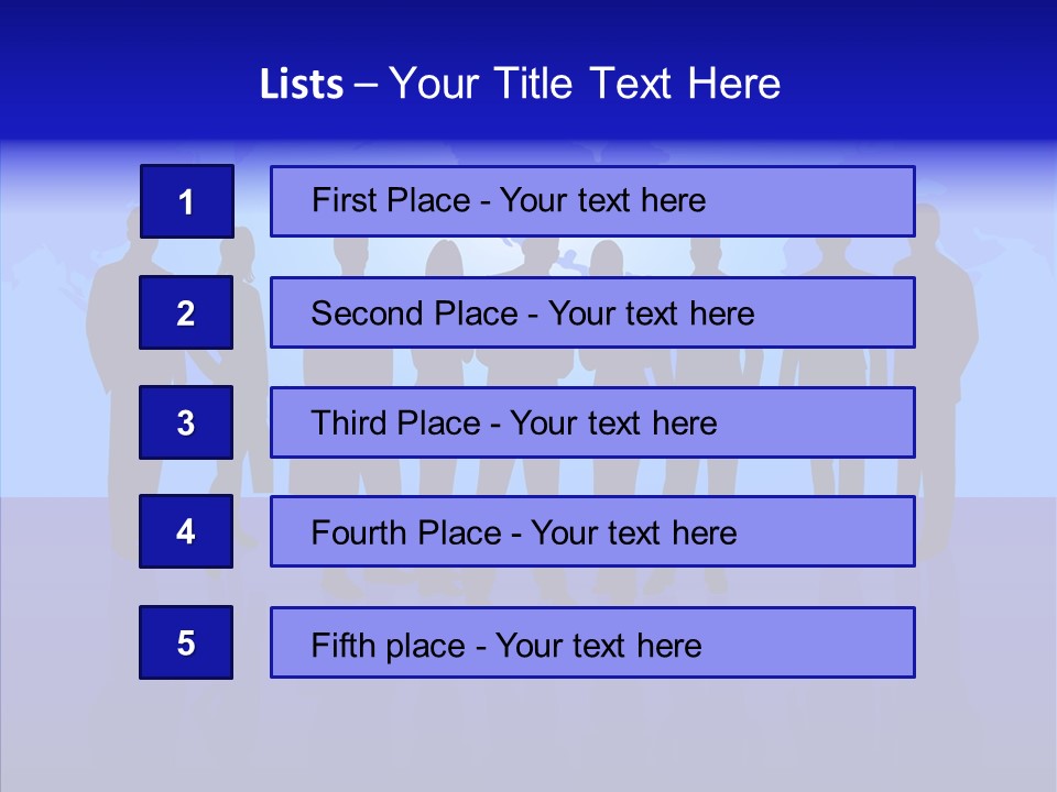 Crowd Tie Dress PowerPoint Template