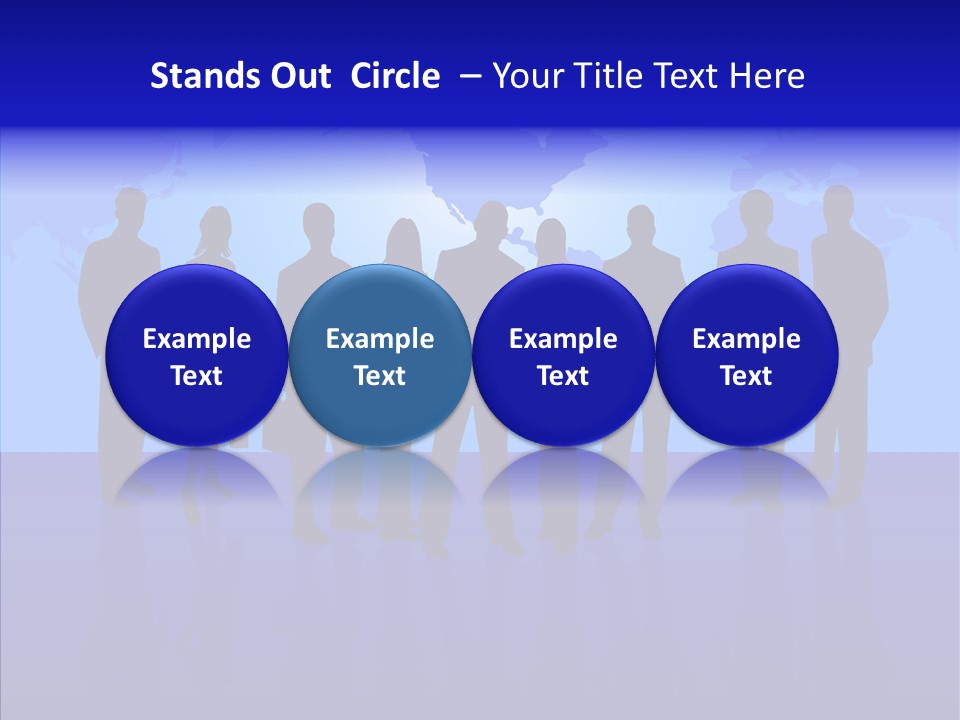 Crowd Tie Dress PowerPoint Template