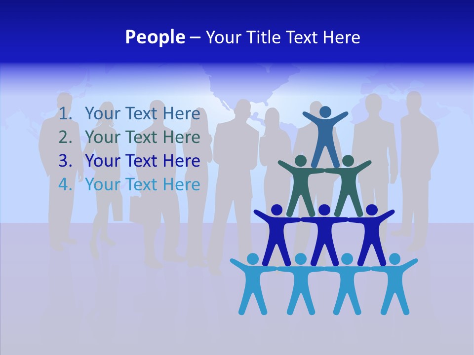 Crowd Tie Dress PowerPoint Template