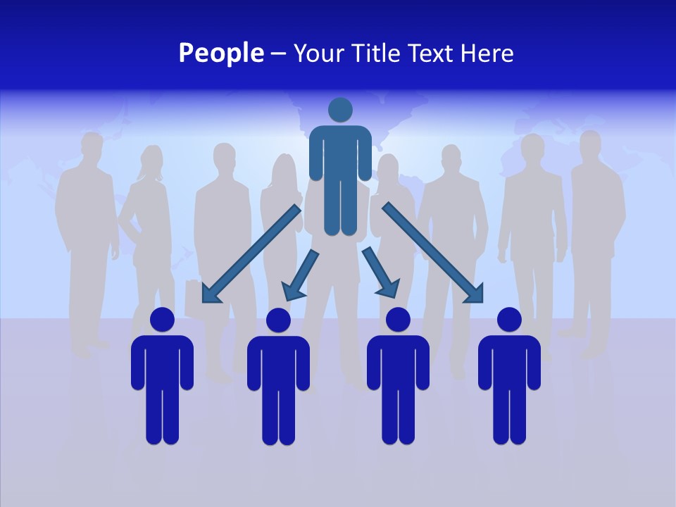 Crowd Tie Dress PowerPoint Template