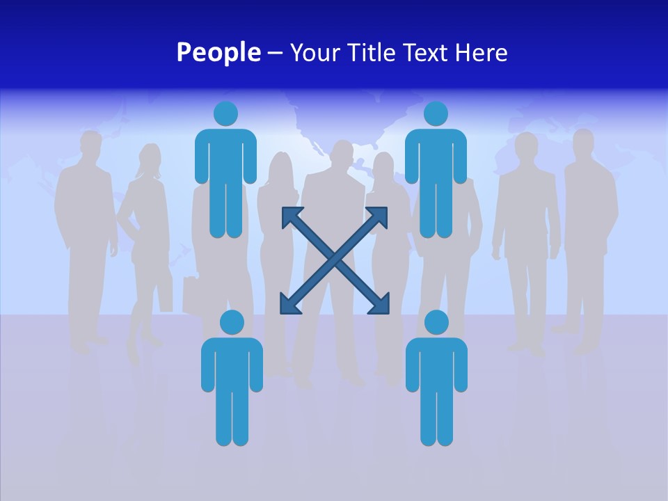 Crowd Tie Dress PowerPoint Template