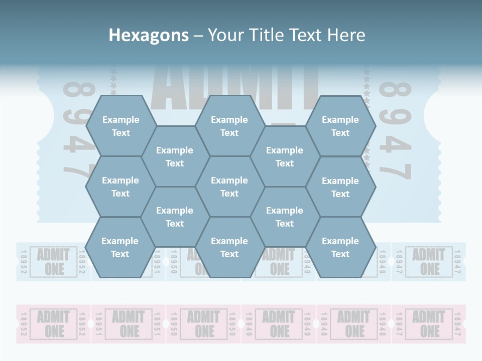 Pay Pass Blue PowerPoint Template