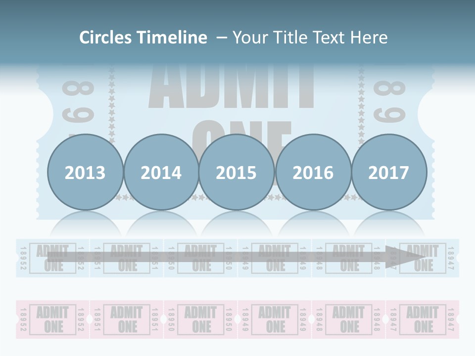 Pay Pass Blue PowerPoint Template