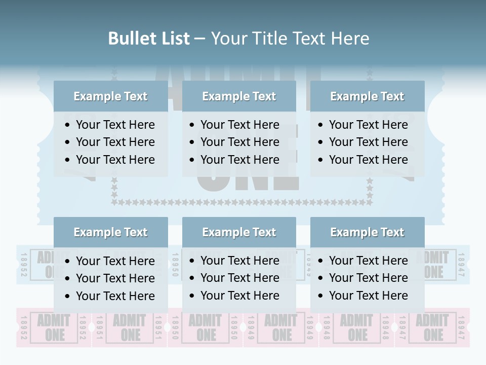Pay Pass Blue PowerPoint Template