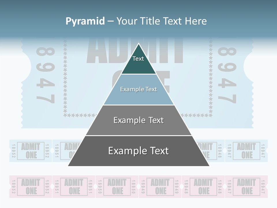 Pay Pass Blue PowerPoint Template
