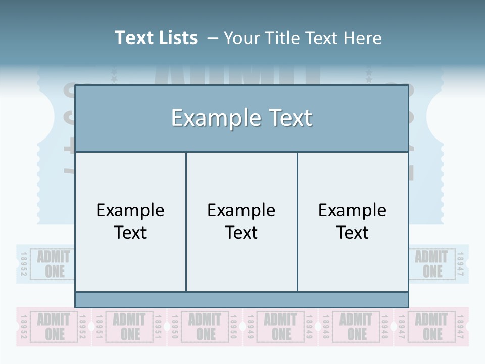 Pay Pass Blue PowerPoint Template