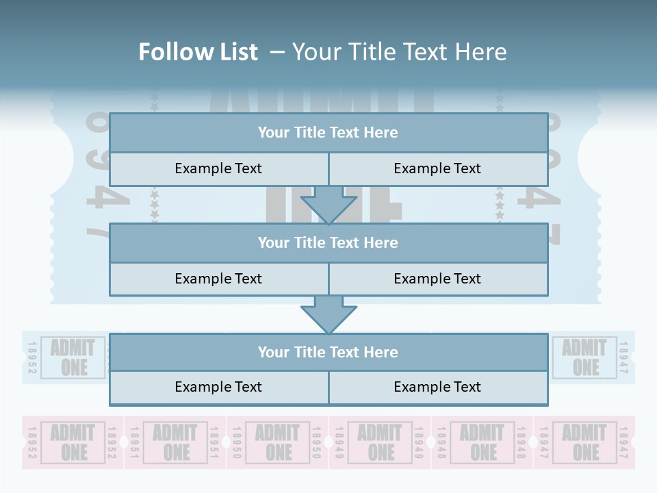 Pay Pass Blue PowerPoint Template