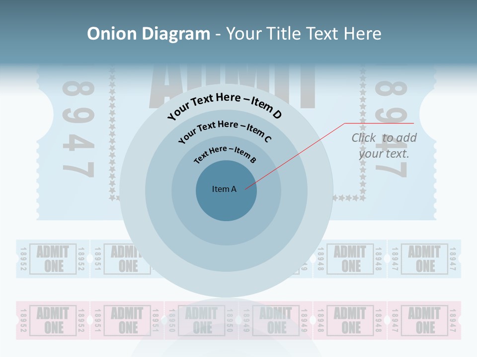 Pay Pass Blue PowerPoint Template