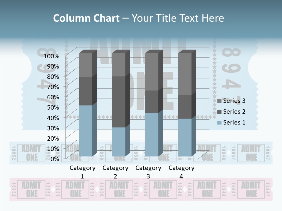Pay Pass Blue PowerPoint Template