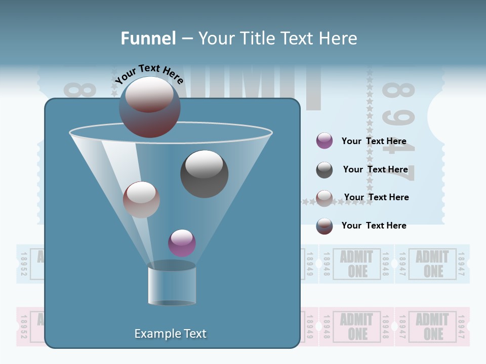 Pay Pass Blue PowerPoint Template