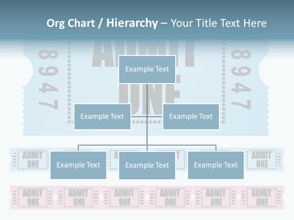 Pay Pass Blue PowerPoint Template
