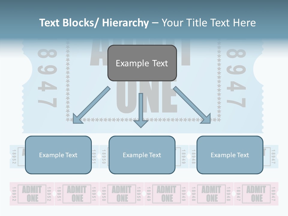 Pay Pass Blue PowerPoint Template