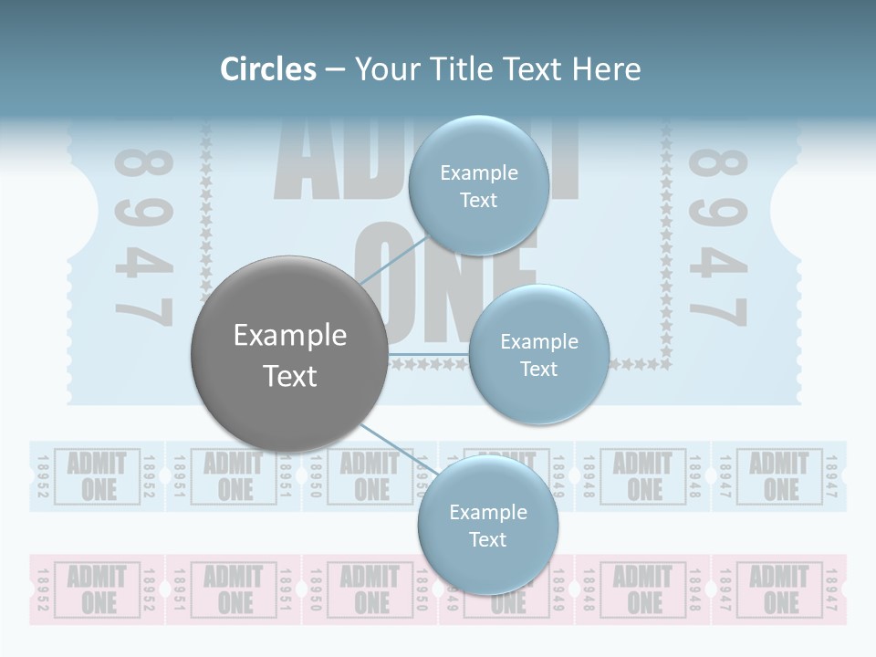 Pay Pass Blue PowerPoint Template