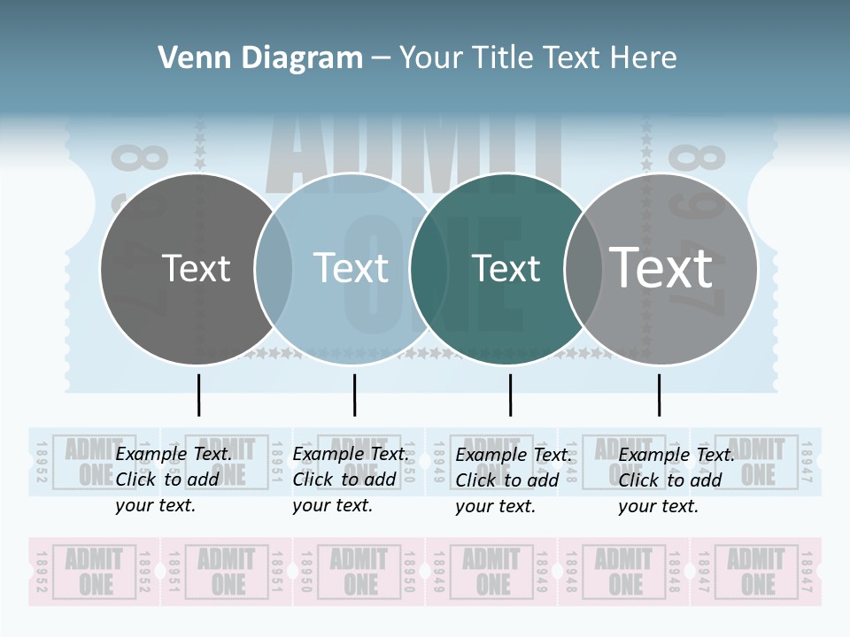 Pay Pass Blue PowerPoint Template