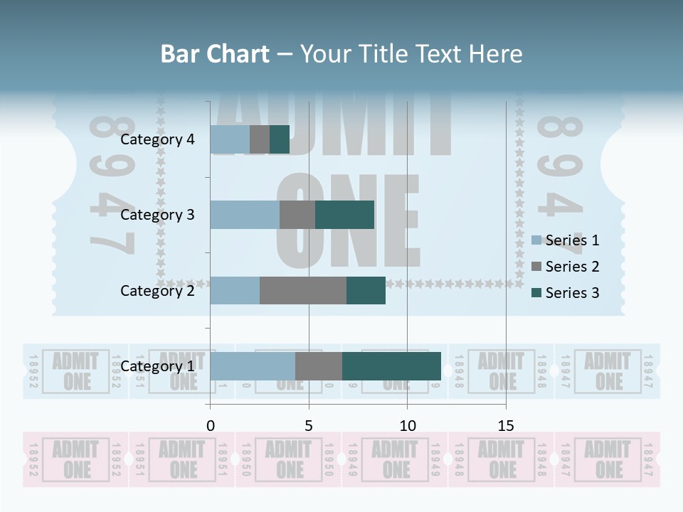 Pay Pass Blue PowerPoint Template