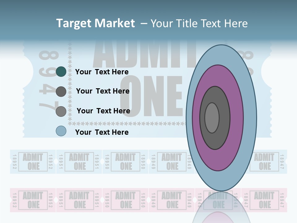 Pay Pass Blue PowerPoint Template