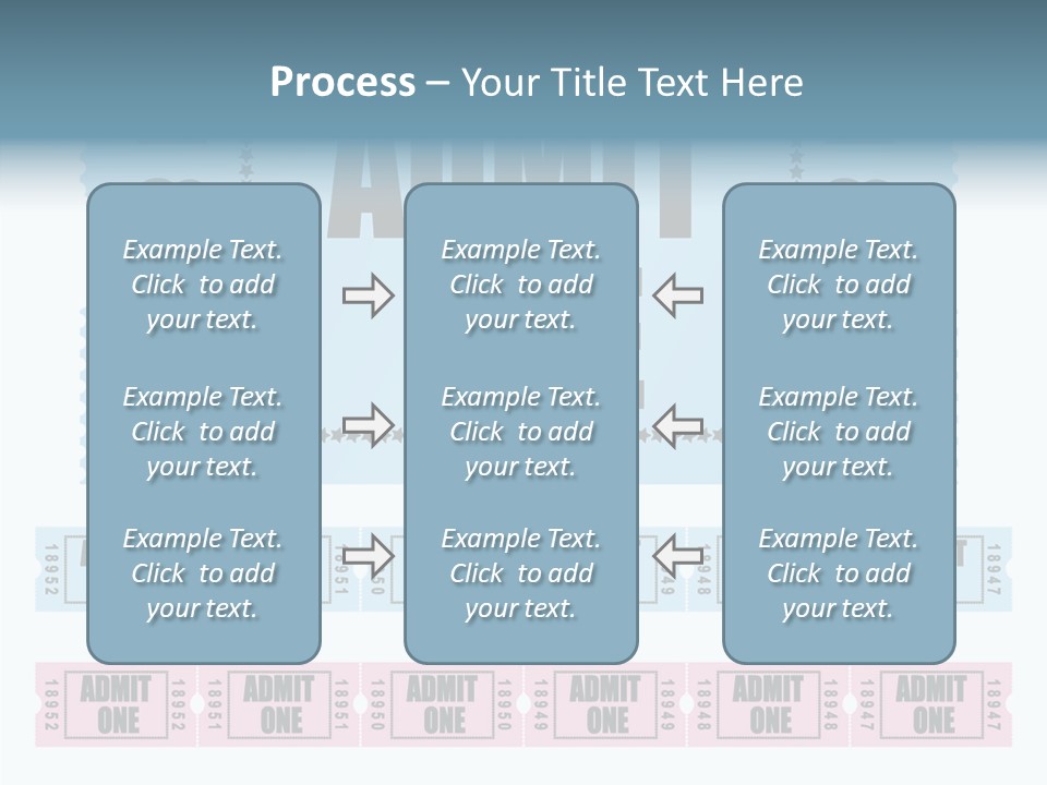 Pay Pass Blue PowerPoint Template