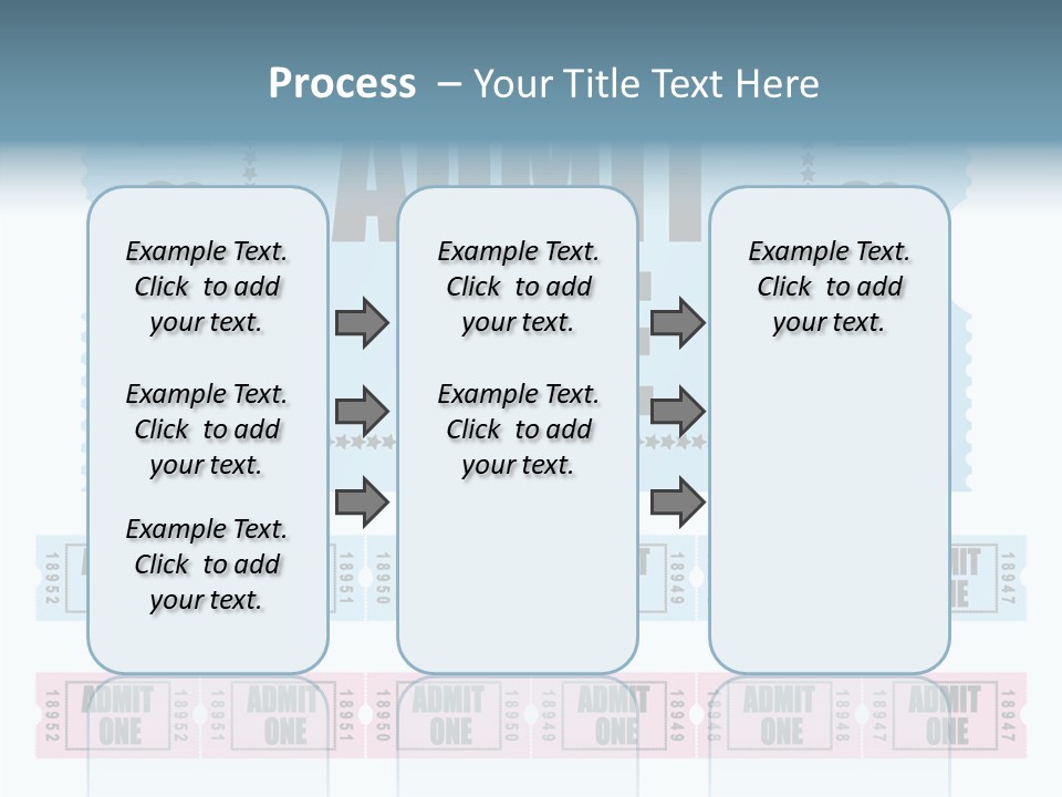 Pay Pass Blue PowerPoint Template