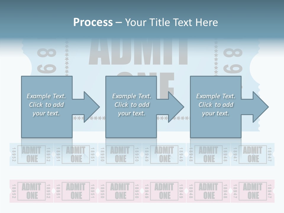 Pay Pass Blue PowerPoint Template