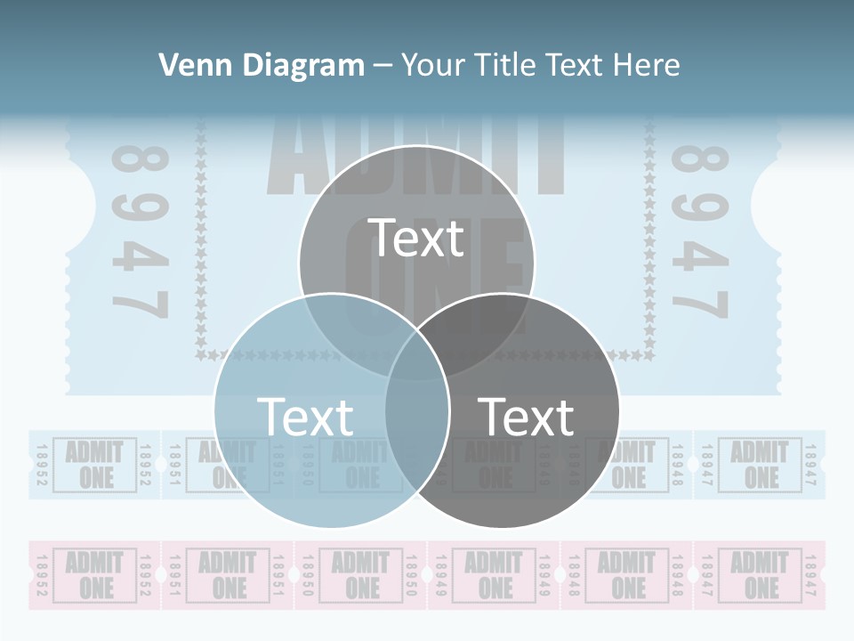 Pay Pass Blue PowerPoint Template