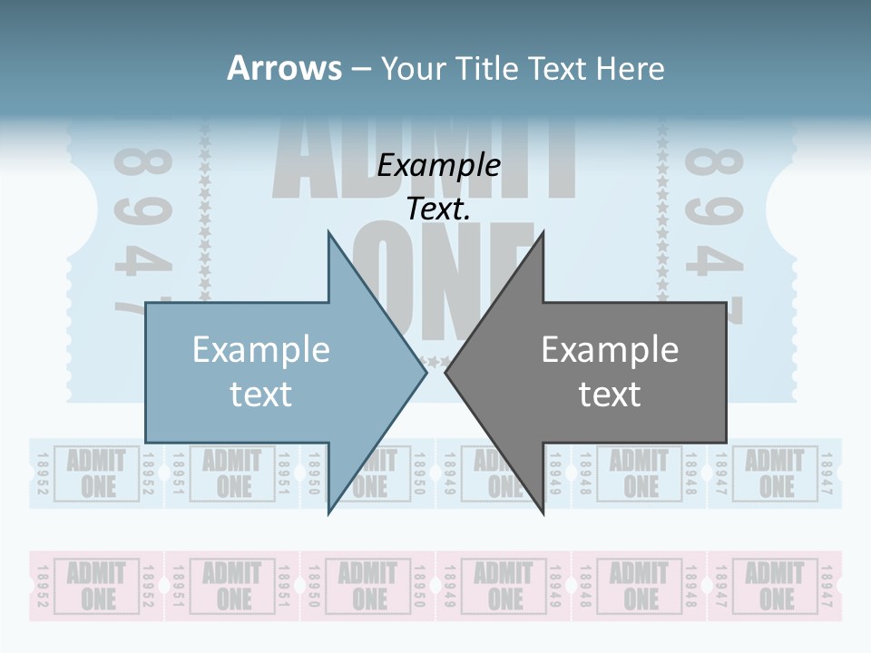 Pay Pass Blue PowerPoint Template