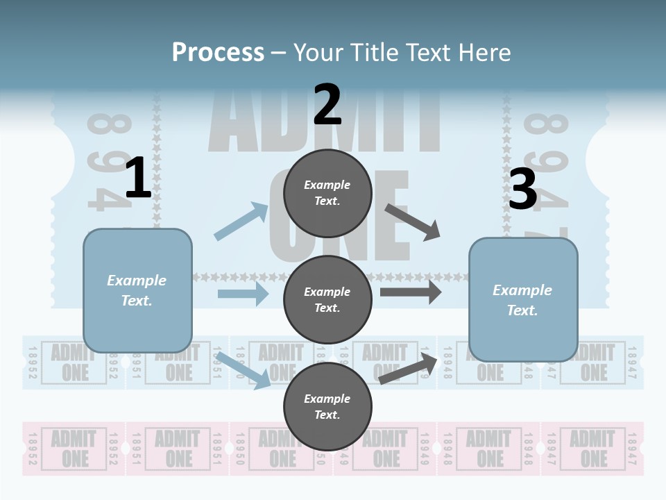 Pay Pass Blue PowerPoint Template