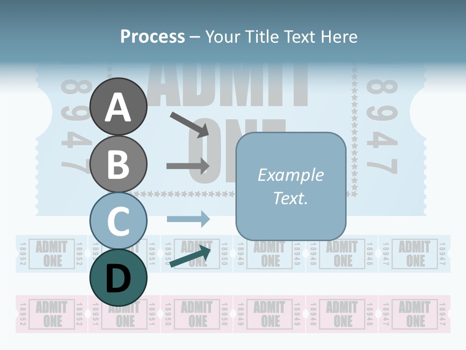 Pay Pass Blue PowerPoint Template