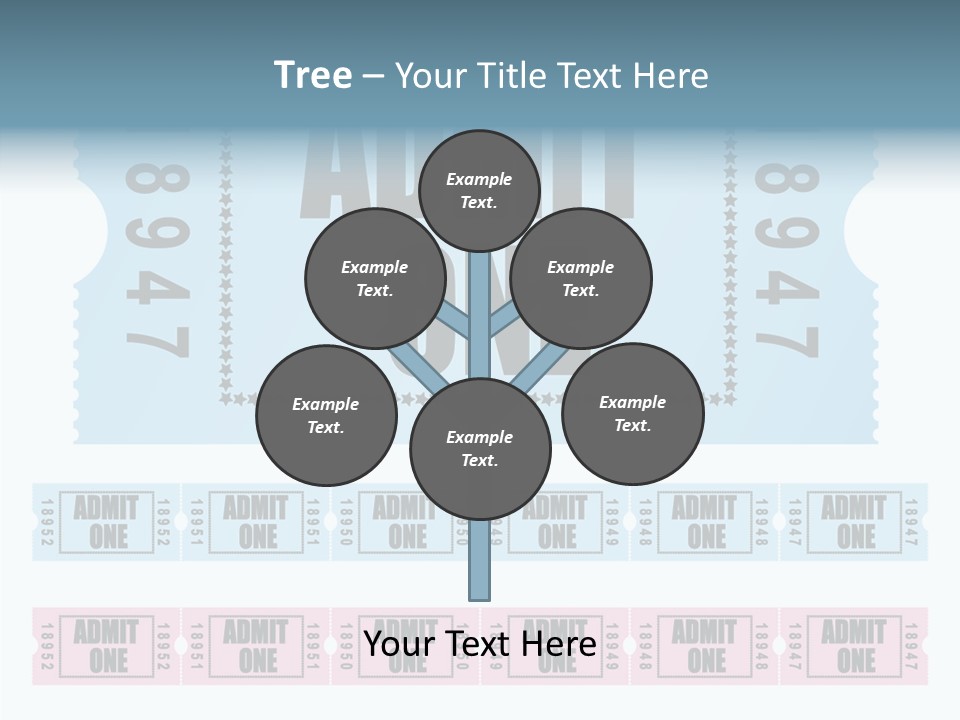 Pay Pass Blue PowerPoint Template