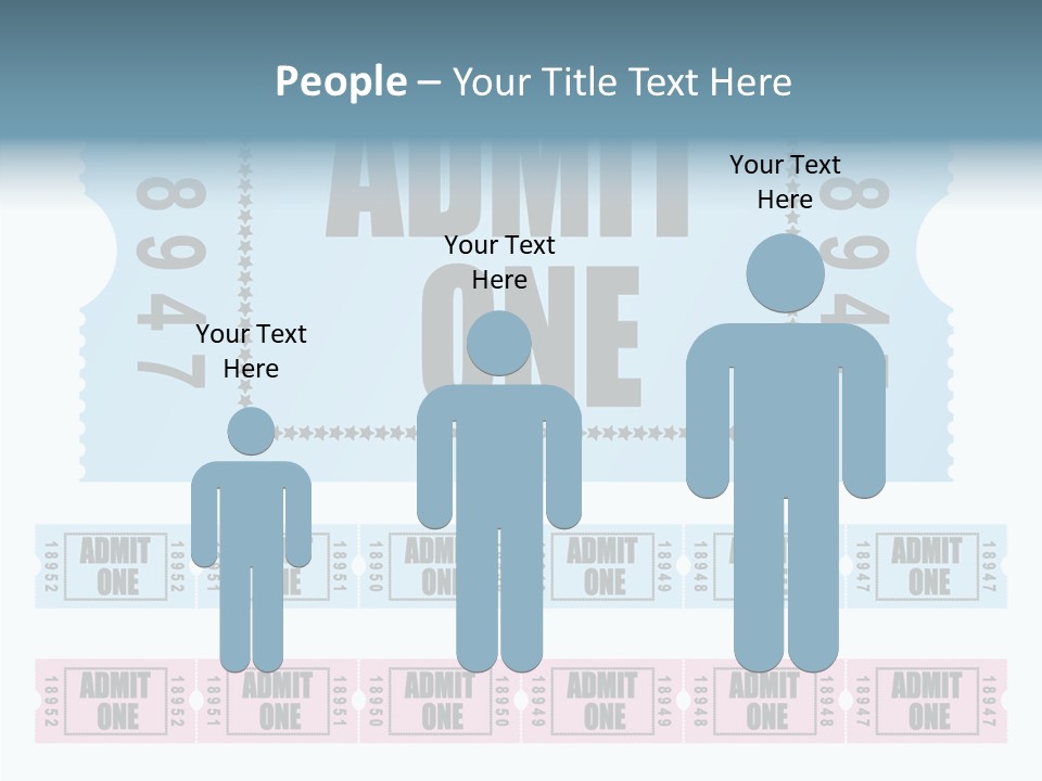 Pay Pass Blue PowerPoint Template