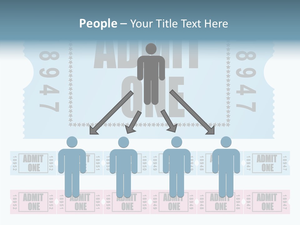 Pay Pass Blue PowerPoint Template