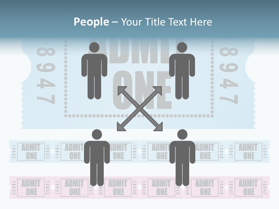 Pay Pass Blue PowerPoint Template