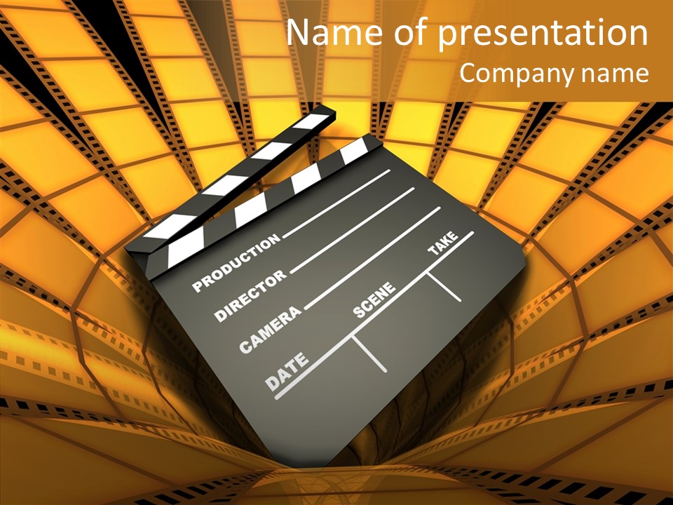 Entertainment Clap Flick PowerPoint Template