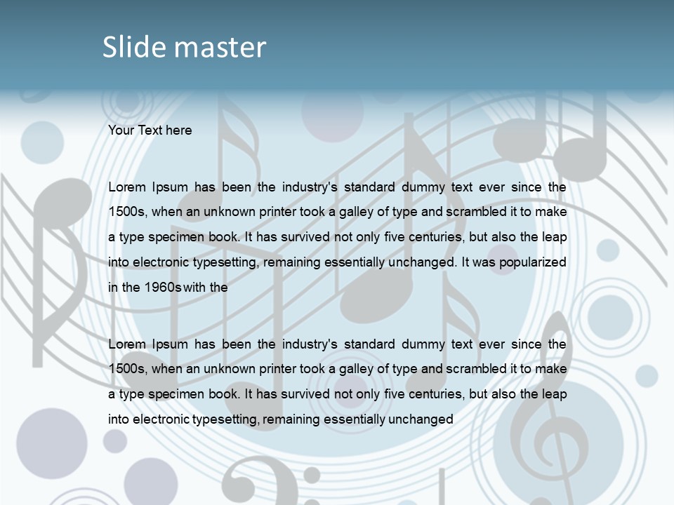 Space Highlight Lines PowerPoint Template