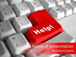 Technology Support Help PowerPoint Template