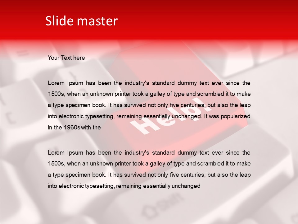 Technology Support Help PowerPoint Template