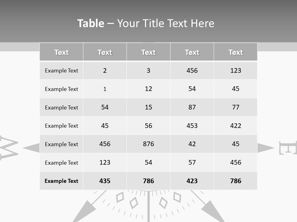Room Conference Table PowerPoint Template