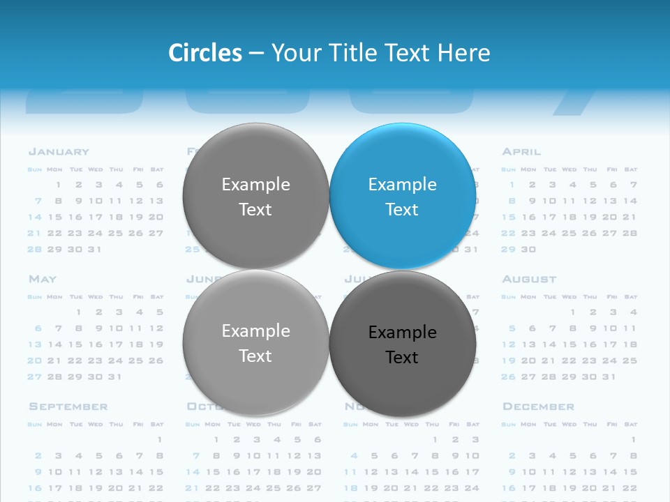Planner December Calendar PowerPoint Template