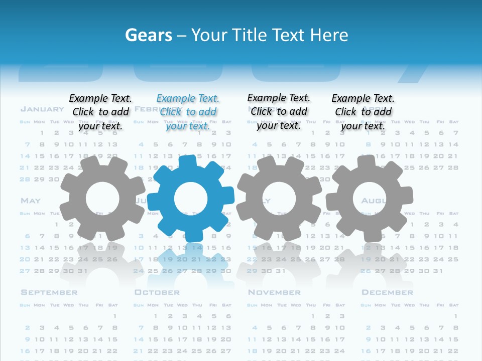 Planner December Calendar PowerPoint Template