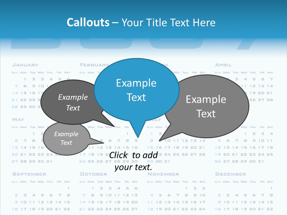 Planner December Calendar PowerPoint Template
