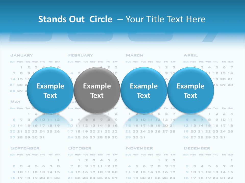 Planner December Calendar PowerPoint Template