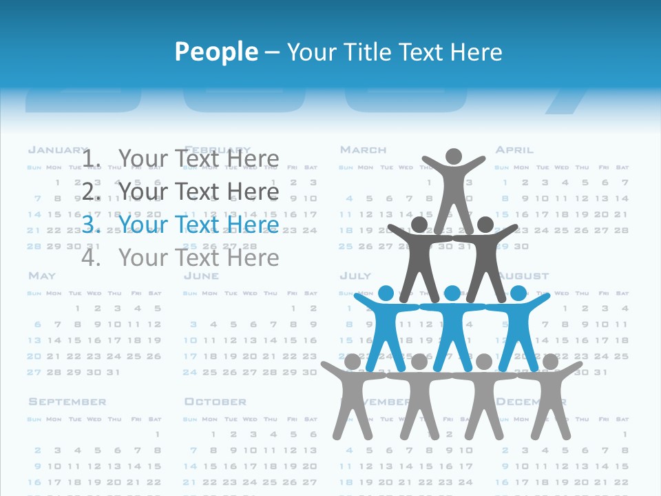 Planner December Calendar PowerPoint Template