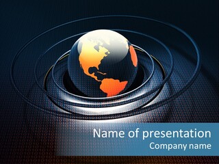 Reflect Glow Continent PowerPoint Template