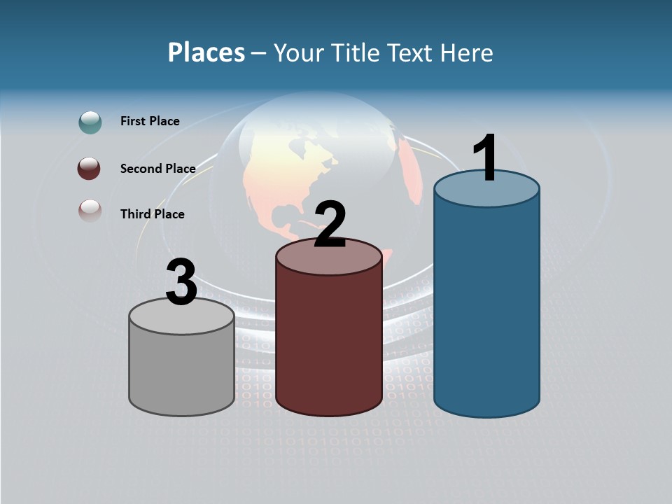 Reflect Glow Continent PowerPoint Template