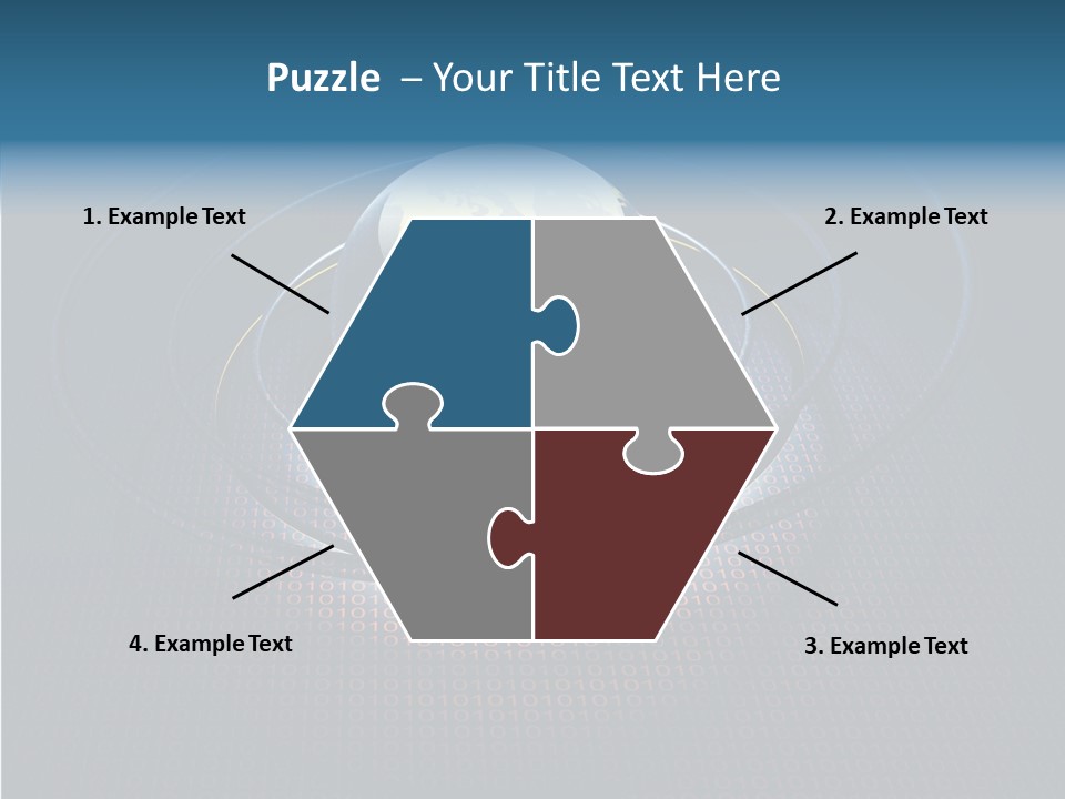 Reflect Glow Continent PowerPoint Template
