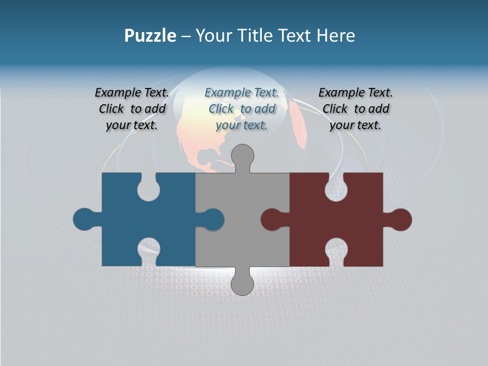 Reflect Glow Continent PowerPoint Template