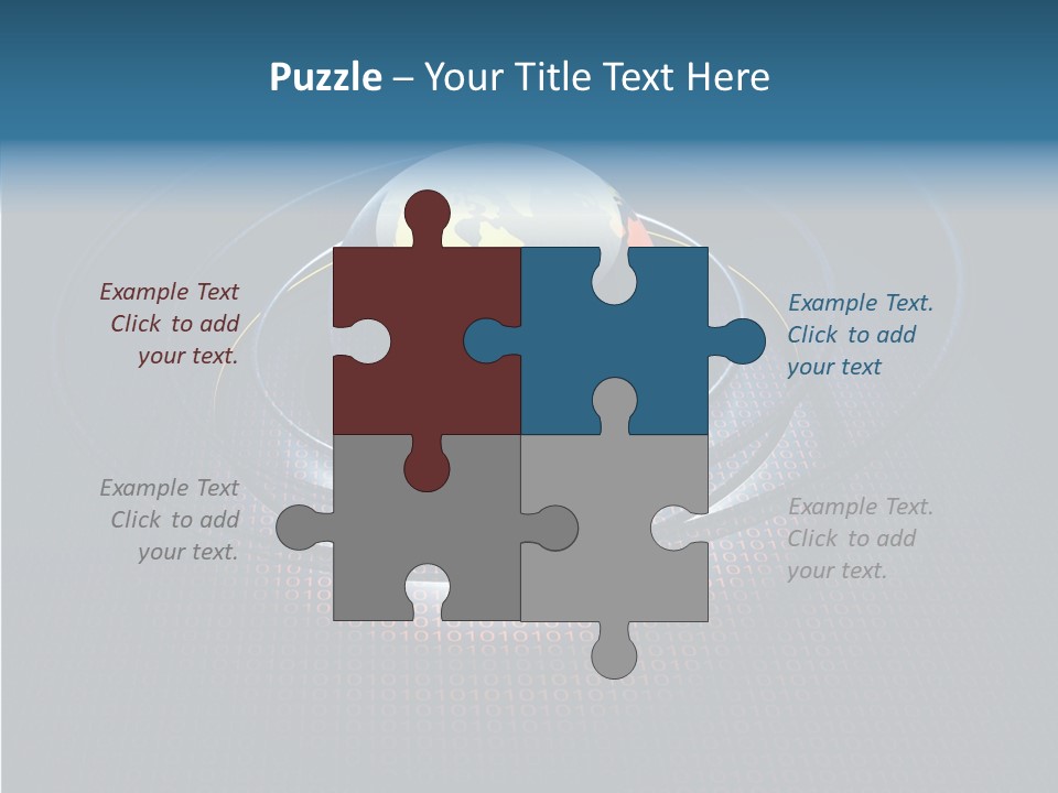 Reflect Glow Continent PowerPoint Template